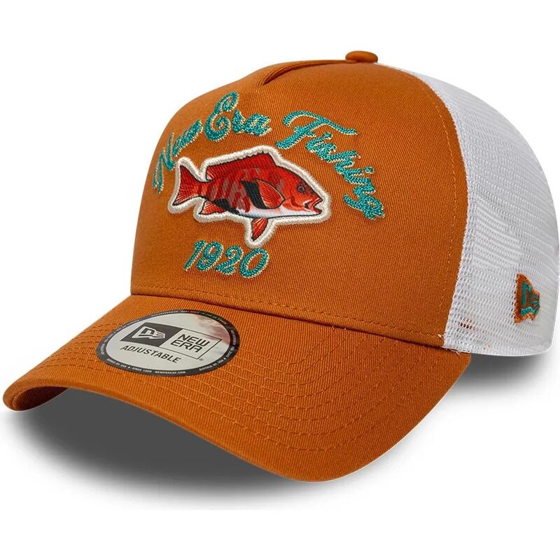 gorra-trucker-naranja-y-blanca-a-frame-fishing-de-new-era