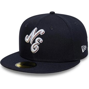 Gorra plana azul marino ajustada 59FIFTY Originators de New Era