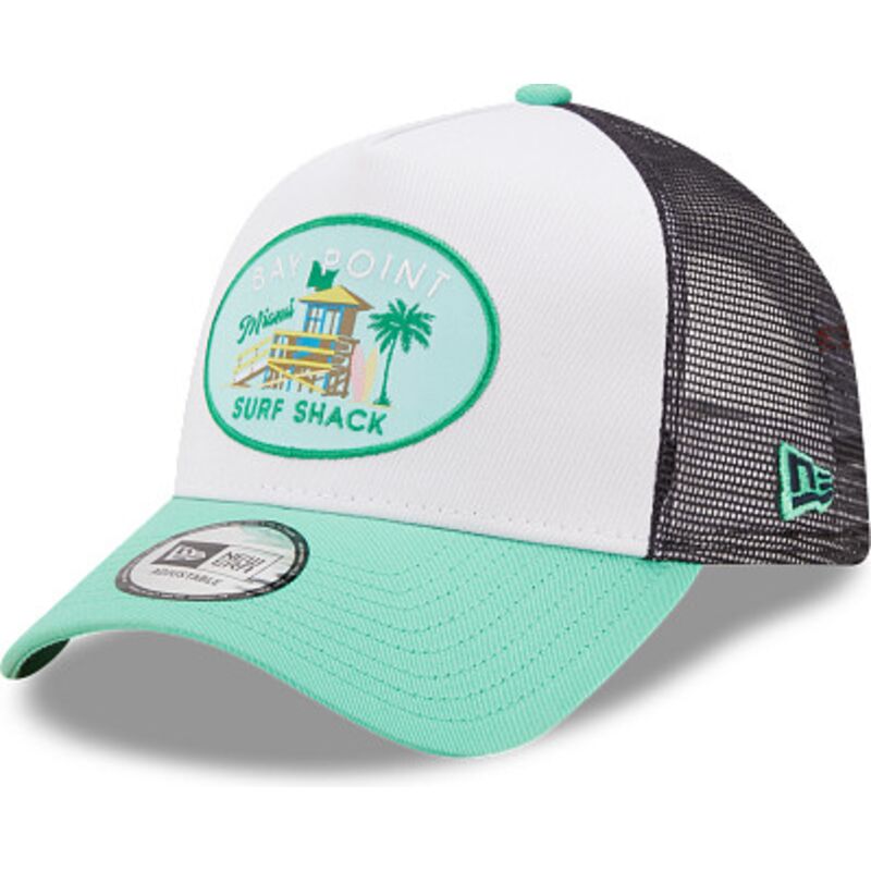 gorra-trucker-verde-y-blanca-a-frame-location-de-miami-de-new-era