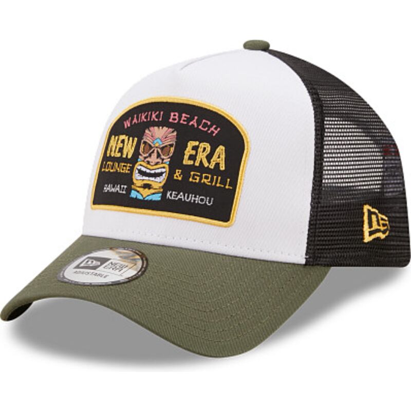 gorra-trucker-verde-y-blanca-a-frame-location-icon-de-hawaii-de-new-era