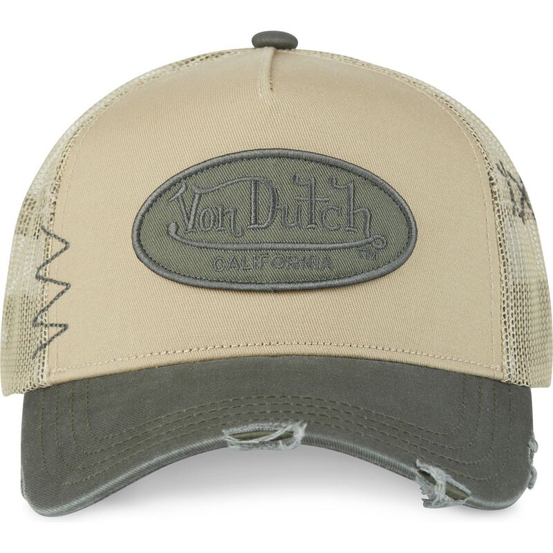 von-dutch-used-02-beige-and-green-trucker-hat