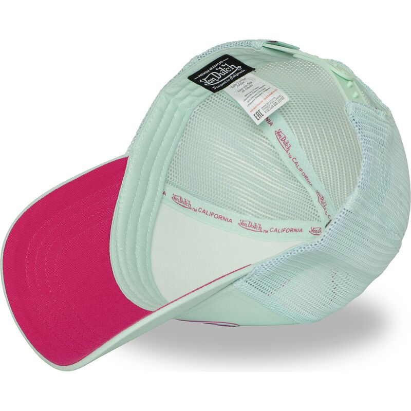 gorra-trucker-verde-y-rosa-log21-de-von-dutch