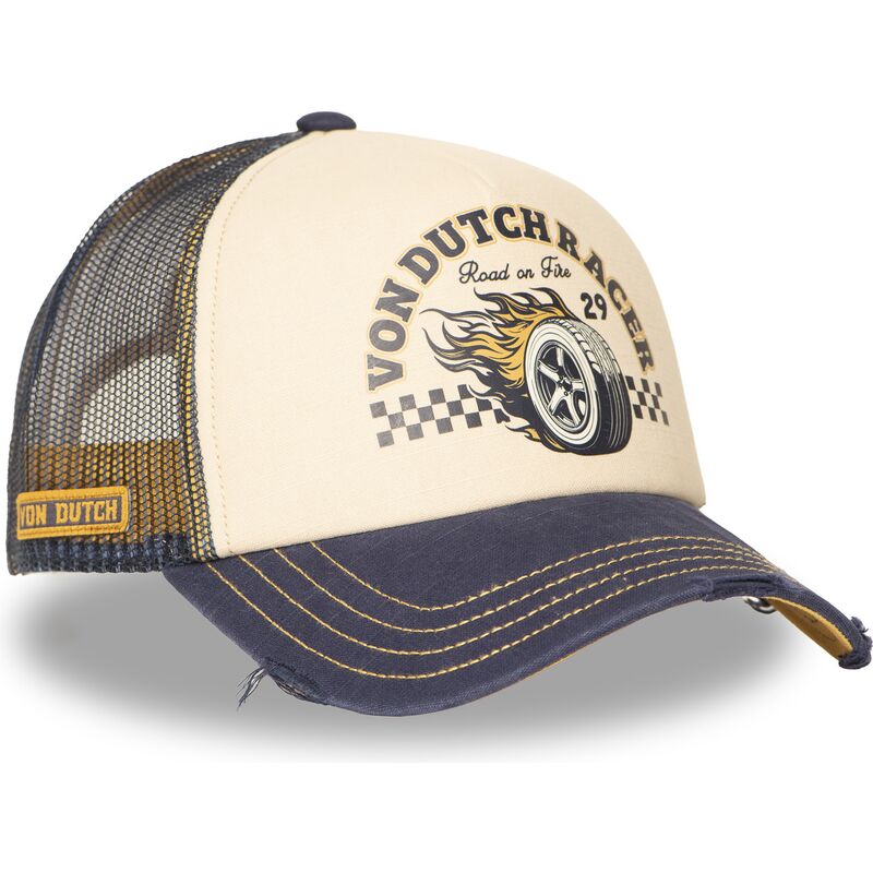 gorra-trucker-beige-y-azul-marino-crew32-de-von-dutch
