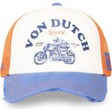 gorra-trucker-naranja-y-azul-crew34-de-von-dutch