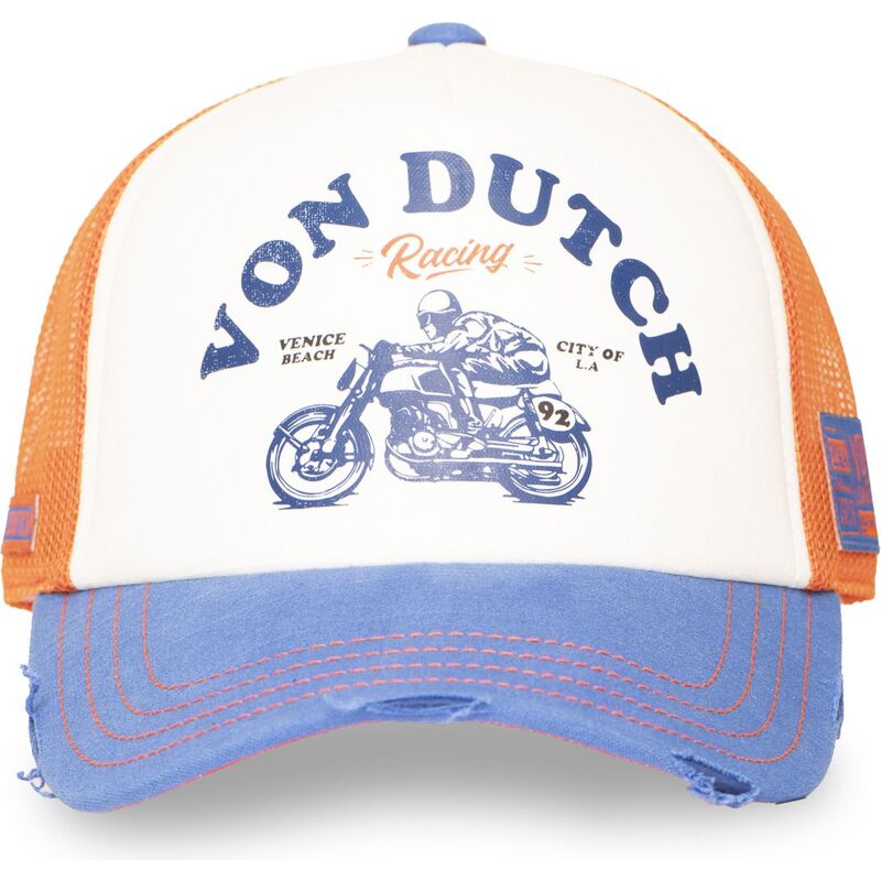 gorra-trucker-naranja-y-azul-crew34-de-von-dutch