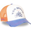 gorra-trucker-naranja-y-azul-crew34-de-von-dutch