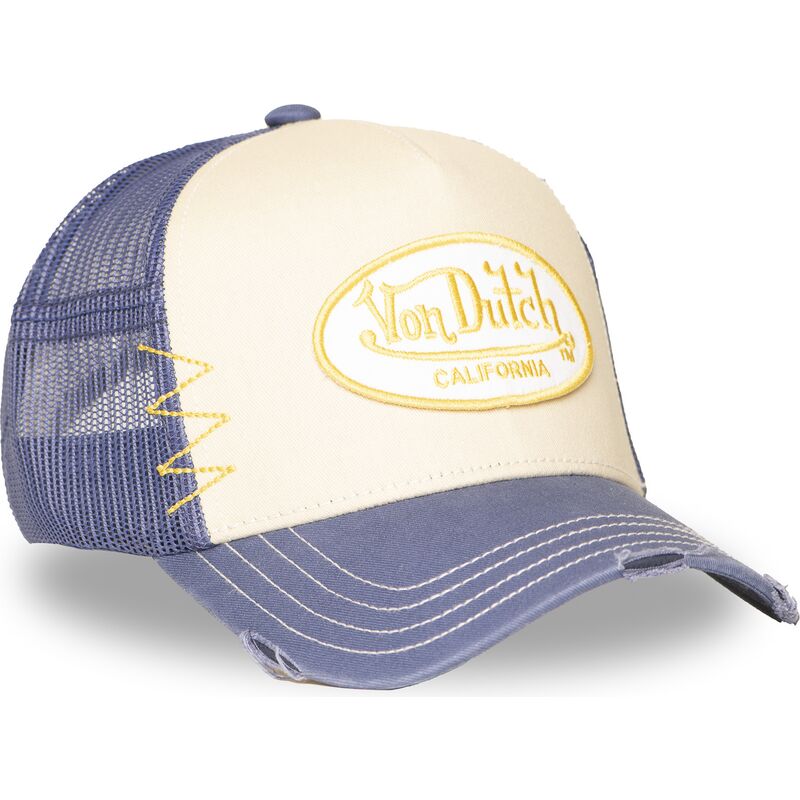 gorra-trucker-beige-y-violeta-used-13-de-von-dutch gorra-trucker-beige-y-violeta-used-13-de-von-dutch