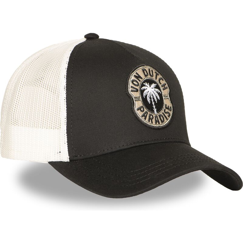 von-dutch-mier-cb-black-and-white-trucker-hat von-dutch-mier-cb-black-and-white-trucker-hat