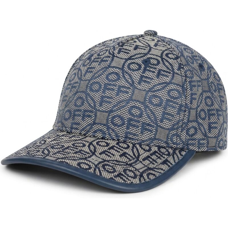 l-ab-c-o-off-white-curved-brim-off-jacquard-canvas-navy-blue-adjustable-cap l-ab-c-o-off-white-curved-brim-off-jacquard-canvas-navy-blue-adjustable-cap