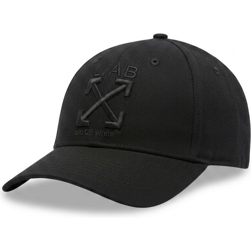 gorra-curva-negra-ajustable-con-logo-negro-clamp-arrows-twill-de-l-ab-c-o-off-white