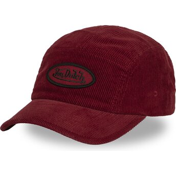 Von Dutch 5 Panel C5P VEL04 Red Adjustable Cap