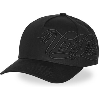 Von Dutch Curved Brim CHI04 Black Snapback Cap