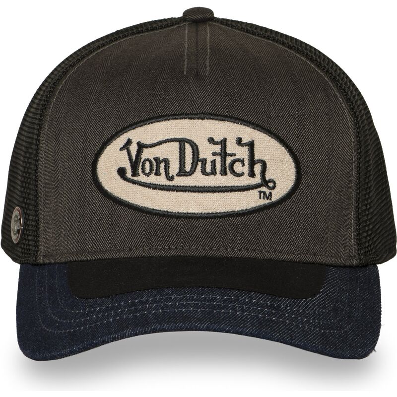 von-dutch-shield06-grey-and-black-trucker-hat von-dutch-shield06-grey-and-black-trucker-hat