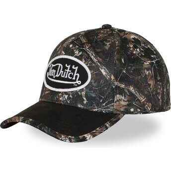 Gorra curva marrón snapback REKA02 de Von Dutch