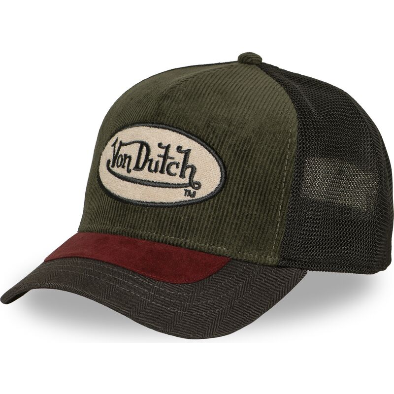 von-dutch-shield07-green-and-red-trucker-hat von-dutch-shield07-green-and-red-trucker-hat