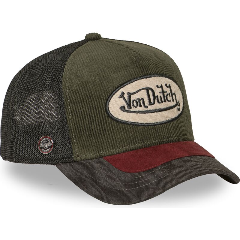 von-dutch-shield07-green-and-red-trucker-hat von-dutch-shield07-green-and-red-trucker-hat