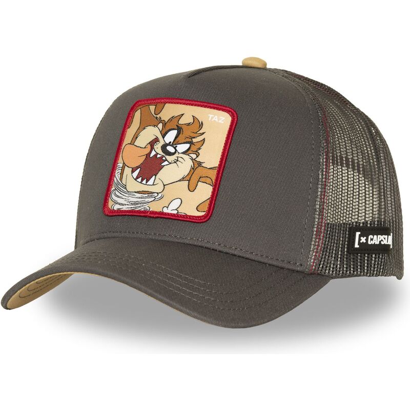 capslab-tasmanian-devil-loo5-taz1r-looney-tunes-brown-trucker-hat capslab-tasmanian-devil-loo5-taz1r-looney-tunes-brown-trucker-hat