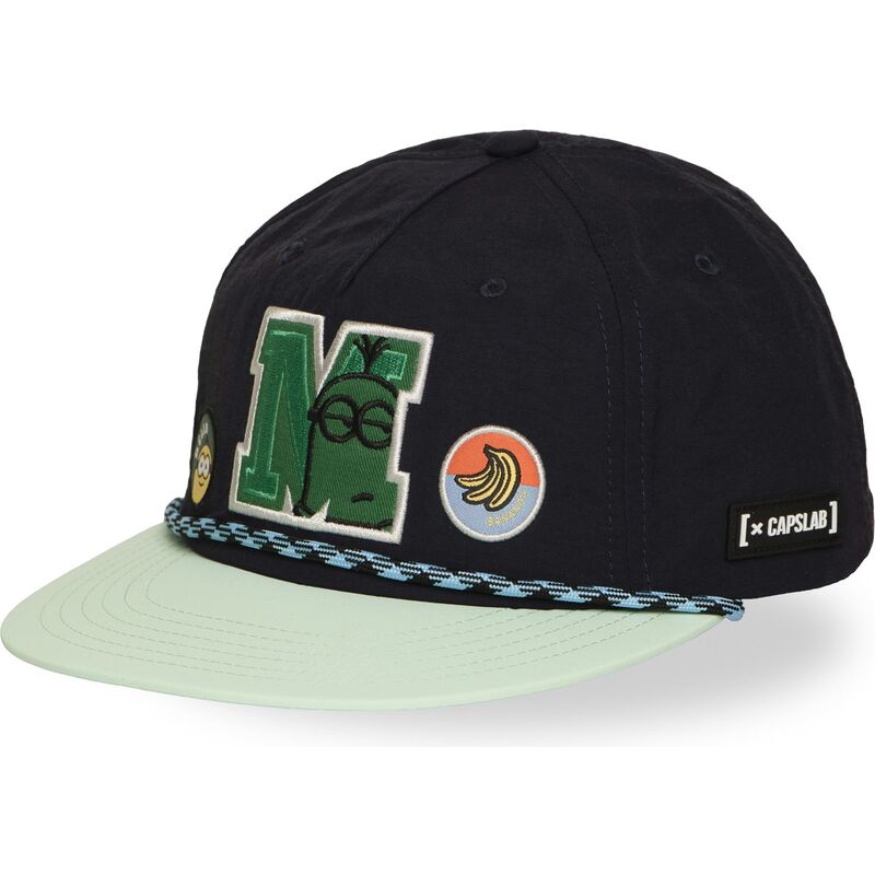 capslab-flat-brim-minion-dm1-euhb-despicable-me-black-and-green-snapback-cap