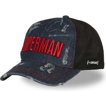 Gorra trucker azul marino y negra Superman DC12 BLUE DC Comics de Capslab