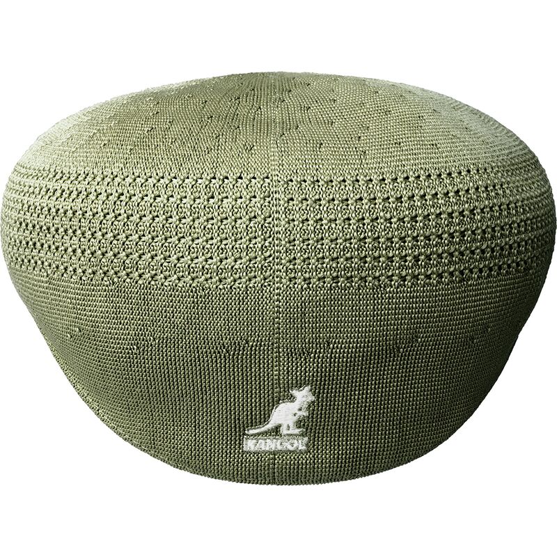 kangol-tropic-504-ventair-oil-green-flat-cap