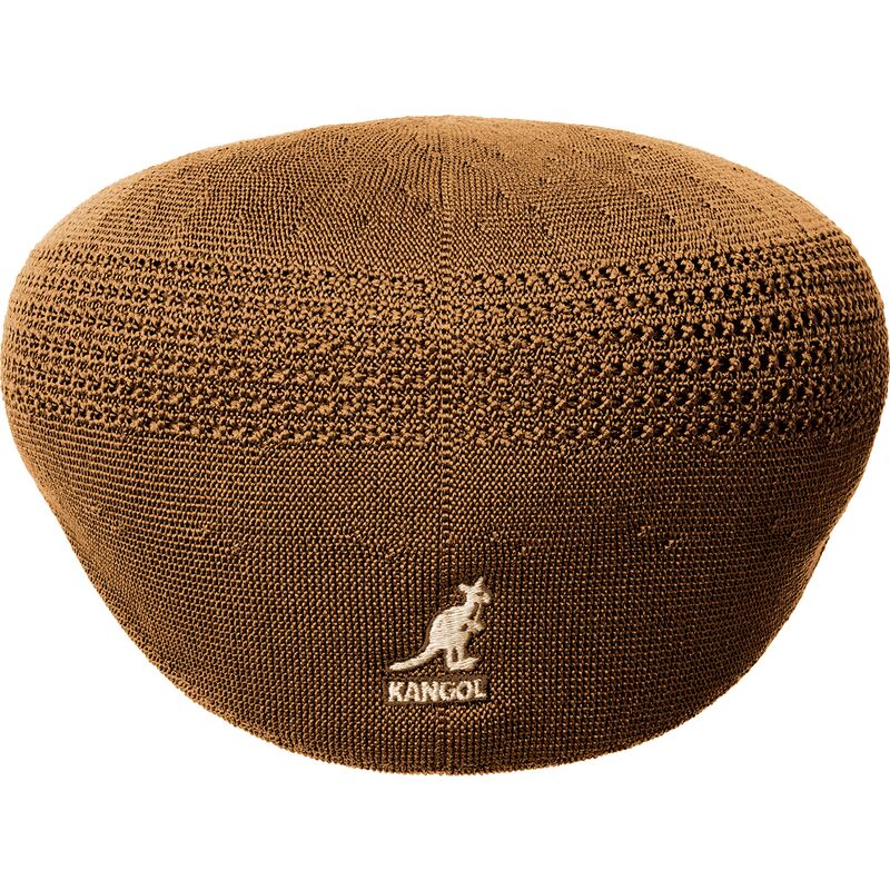 kangol-tropic-504-ventair-tan-brown-flat-cap