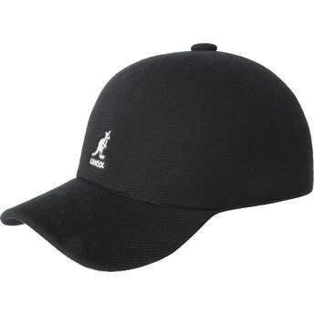 Gorra curva negra ajustable Bamboo Adj Spacecap de Kangol