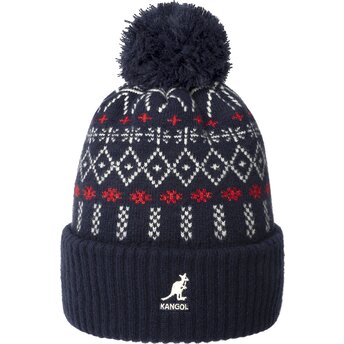 Gorro azul marino con pompón Holiday Dk Blue de Kangol