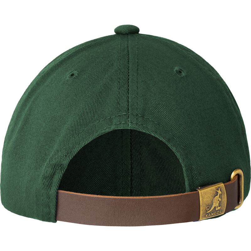kangol-curved-brim-red-logo-washed-baseball-algae-green-adjustable-cap kangol-curved-brim-red-logo-washed-baseball-algae-green-adjustable-cap