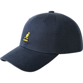 Gorra curva azul marino ajustable Washed Baseball Navy de Kangol
