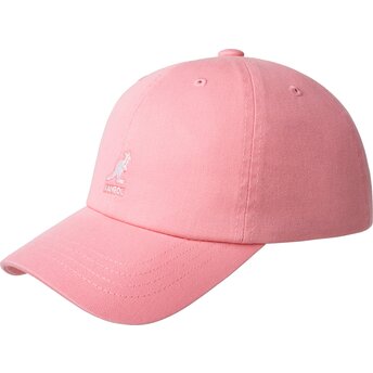 Gorra curva rosa ajustable Washed Baseball Pepto de Kangol