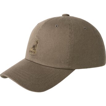 Gorra curva gris ajustable Washed Baseball Smog de Kangol