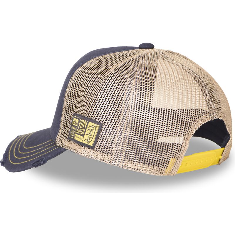 von-dutch-crew30-navy-blue-and-beige-trucker-hat von-dutch-crew30-navy-blue-and-beige-trucker-hat
