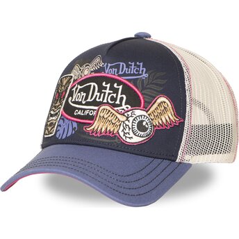 Von Dutch PATCHES14 Purple Trucker Hat