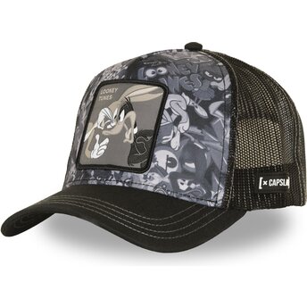 Gorra trucker negra Bugs Bunny y Pato Lucas LOO14 DUO Looney Tunes de Capslab