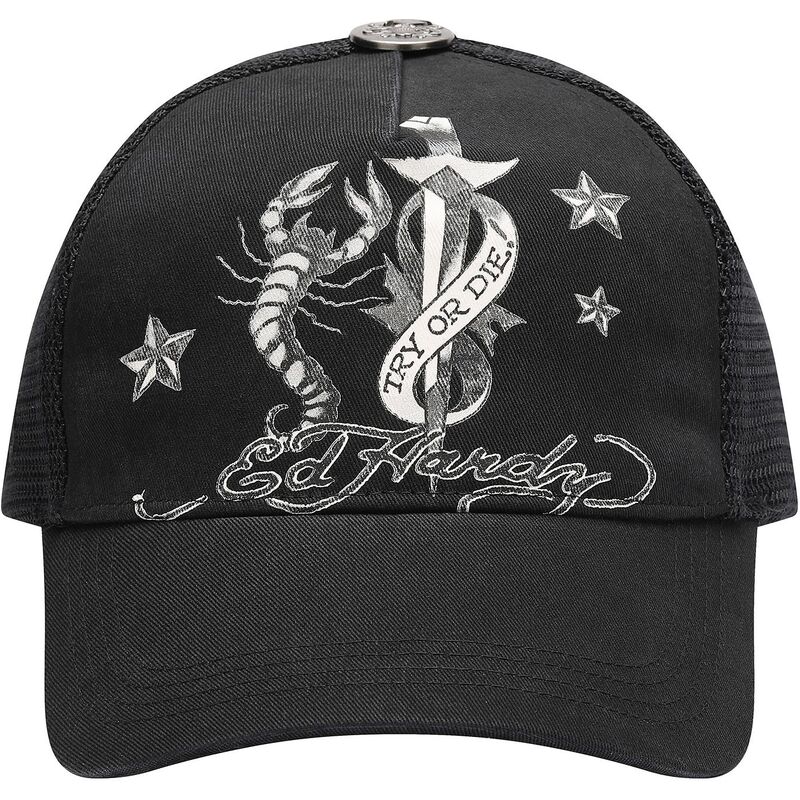 gorra-trucker-negra-dagger-scorpion-de-ed-hardy