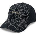 gorra-curva-negra-y-blanca-ajustable-spiderweb-de-ed-hardy