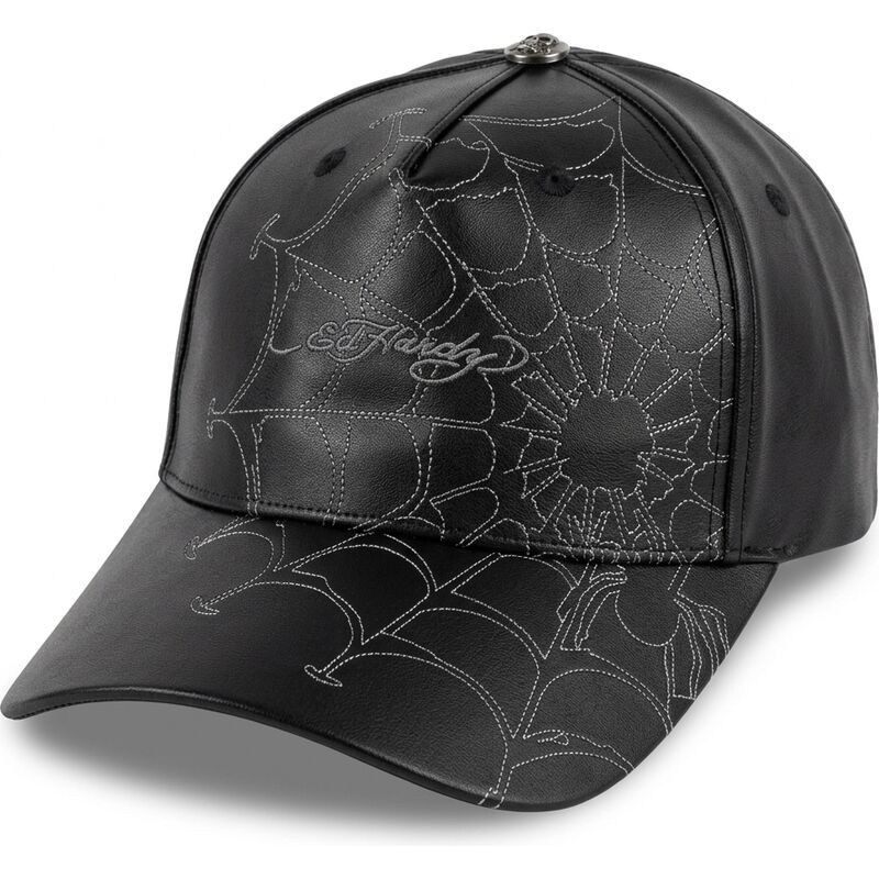 gorra-curva-negra-ajustable-spiderweb-pu-leather-de-ed-hardy gorra-curva-negra-ajustable-spiderweb-pu-leather-de-ed-hardy