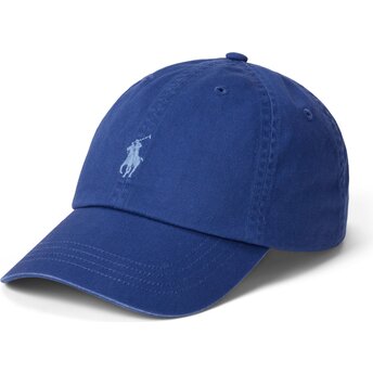 Gorra curva azul marino ajustable con logo azul Cotton Chino Classic Sport de Polo Ralph Lauren