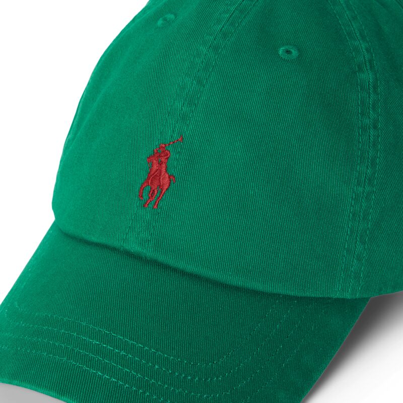 polo-ralph-lauren-curved-brim-red-logo-cotton-chino-classic-sport-green-adjustable-cap