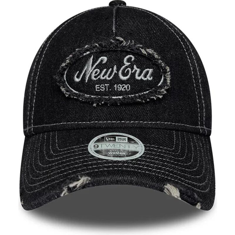 gorra-curva-negra-ajustable-para-mujer-9twenty-a-frame-distress-de-new-era