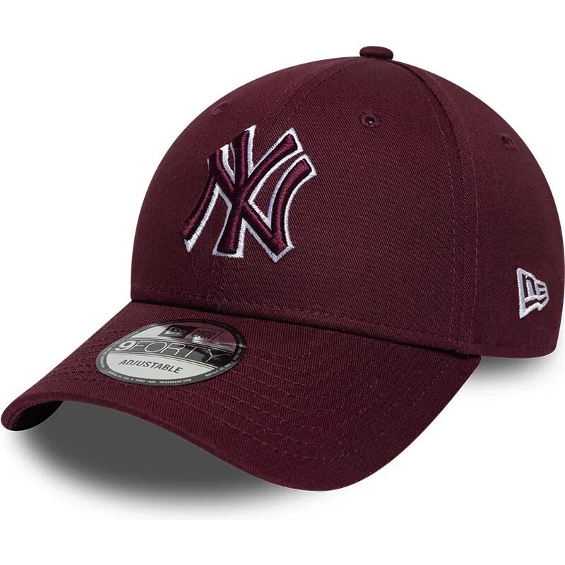 gorra-curva-granate-roja-ajustable-con-logo-granate-9forty-team-outline-de-new-york-yankees-mlb-de-new-era