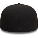 gorra-plana-negra-ajustada-con-logo-negro-59fifty-league-essential-de-los-angeles-dodgers-mlb-de-new-era