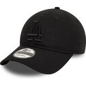 gorra-curva-negra-ajustable-con-logo-negro-9twenty-league-essential-de-los-angeles-dodgers-mlb-de-new-era