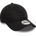 gorra-curva-negra-ajustable-con-logo-negro-9twenty-league-essential-de-los-angeles-dodgers-mlb-de-new-era