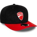 new-era-curved-brim-9seventy-stretch-snap-contrast-visor-ducati-motor-motogp-black-and-red-snapback-cap