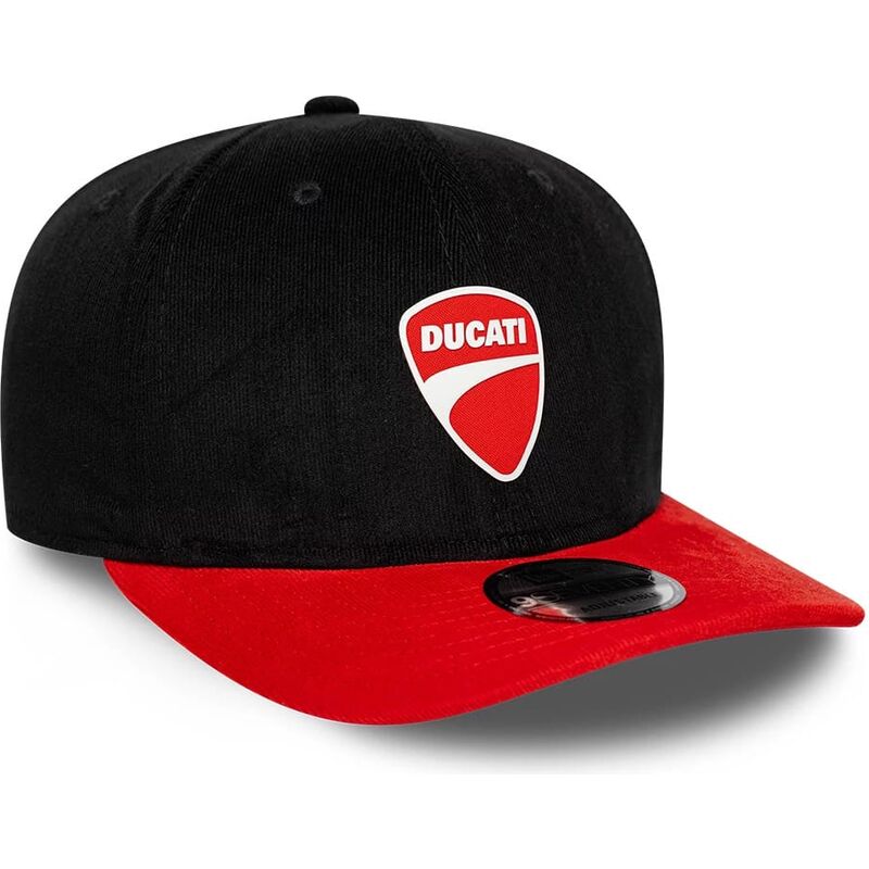 new-era-curved-brim-9seventy-stretch-snap-contrast-visor-ducati-motor-motogp-black-and-red-snapback-cap new-era-curved-brim-9seventy-stretch-snap-contrast-visor-ducati-motor-motogp-black-and-red-snapback-cap
