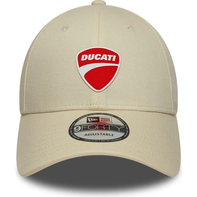 new-era-curved-brim-9forty-core-ducati-motor-motogp-beige-adjustable-cap