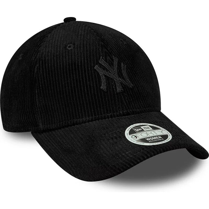 gorra-curva-negra-ajustable-para-mujer-con-logo-negro-9forty-cord-de-new-york-yankees-mlb-de-new-era gorra-curva-negra-ajustable-para-mujer-con-logo-negro-9forty-cord-de-new-york-yankees-mlb-de-new-era