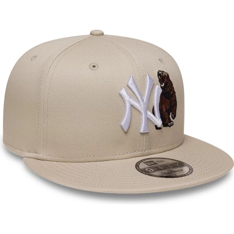 gorra-plana-beige-snapback-oso-9fifty-outdoor-icon-de-new-york-yankees-mlb-de-new-era