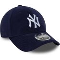 new-era-curved-brim-9forty-m-crown-fleece-new-york-yankees-mlb-navy-blue-snapback-cap